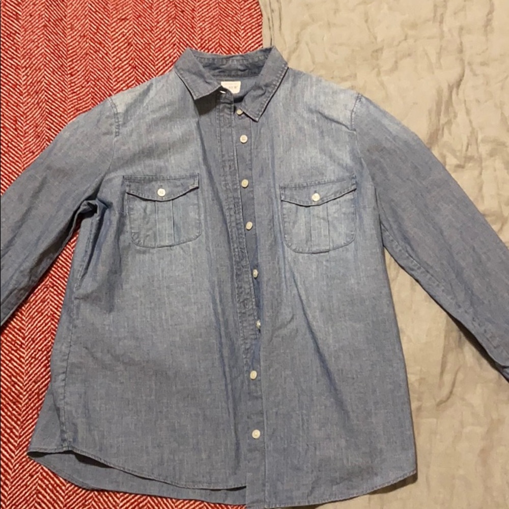 Denim button up